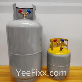 YeeFixx Refrigerant Recovery Tank gas aircond / refrigerator  [ 13.6kg 22.6kg 50kg ] Refillable Cylinder Bottle Dual
