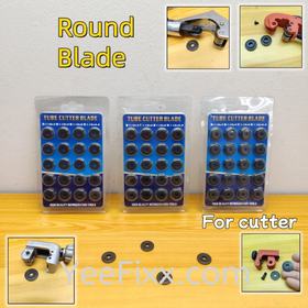 YeeFixx (Round Blade)20pcs Sharp Cutting blade Replacement copper tube cutter pipe fridge air-conditioner pemotong Bilah