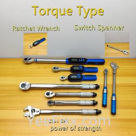 YeeFixx ( Professional Torque ) Switch spanner & Ratchet Wrench Set Digital & Manual Adjustable Wrench Square Drive