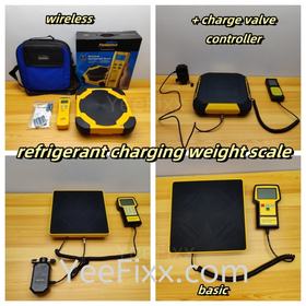 YeeFixx Refrigerant gas charging weight scale / recovery scale +charge valve controller refill gas wireless Fieldpiece