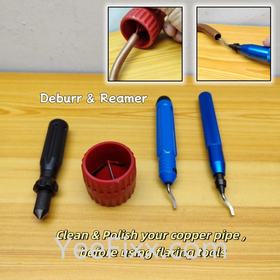 YeeFixx Tube Reamer /Hand deburring tool removing burrs Copper ,metal, plastic pipe edges Chamfer pipe polish Hole Inner