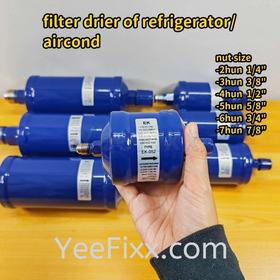 YeeFixx screw type refrigerant tube aircond penapis hub filter drier air-conditioner /Fridge copper pipe Liquid Line gas