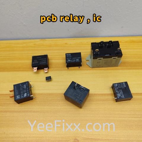 YeeFixx Aircond PCB Board Relay & IC Component Set | Universal Spare Parts for AC Repair PCB power12v Dc 200-240VAC 4pin