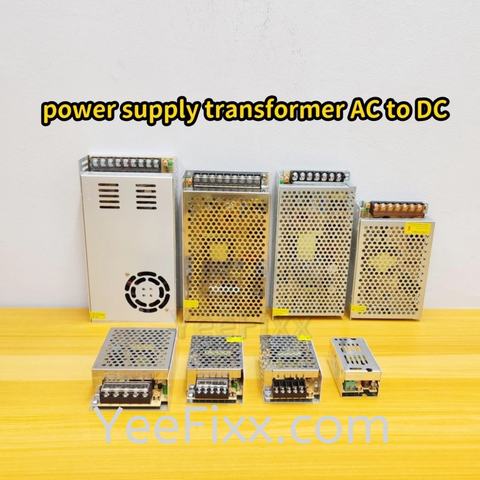 YeeFixx power supply【electric】 transformer Ac to Dc adjustable 12v+- pcb / led strip light / cctv electrical converter