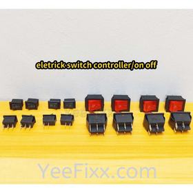 YeeFixx Ac220-240v / Dc12v mini boat switch Aircond controller / chiller on/off switch electric suis kecil 2/3/4/6 pin