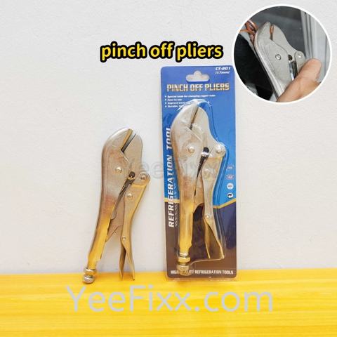 YeeFixx CT-201 pinch off pliers pipe lock gas refrigeration tool refrigerant Picit Plier Refrigerator Access Valve lock