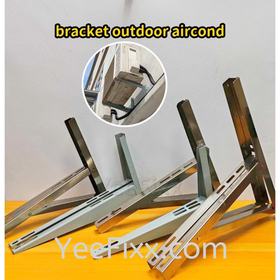 YeeFixx 1set aircond outdoor hanging bracket base stand stainless steel / iron wall mounted holder condenser tapak kaki