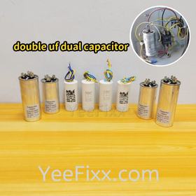 YeeFixx double uf Dual capacitor electrical (pin / wired) condenser starting motor compressor aircond / fridge / washer