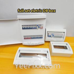 YeeFixx Full set electric DB box +mcb + elcb + copper bar + wire cable 16mm 10mm home main safety kotak elektrik lengkap