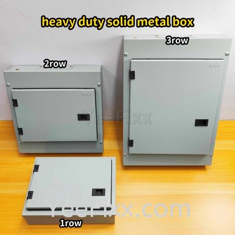 YeeFixx heavy duty solid metal box home main DB electrical safety box consumer box factory kotak elektrik keselamatan