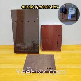 YeeFixx tnb outdoor meter box metal board / wooden board single phase / three phase cut out box papan elektrik meter