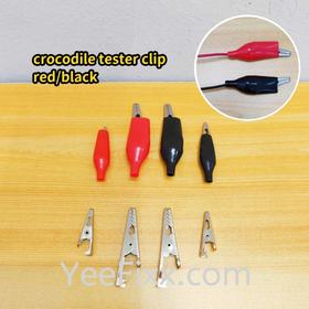 YeeFixx 10Pcs wire tester crocodile tester clip red /black checking fan motor lamp Electrical Alligator connector Klip