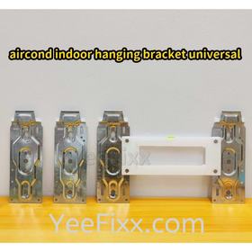 YeeFixx 1set aircond indoor hanging bracket universal stand iron wall mounted holder rack adjustable kaki tapak gantung