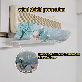 YeeFixx Aircond blower direction wind shield protection cover prevent cooling towards people wind blocker penutup angin