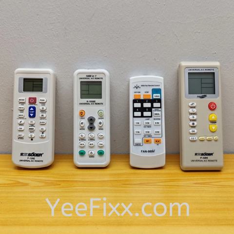 YeeFixx aircond remote control universal air-conditioner remote controller sensor alat kawalan jauh kontrol